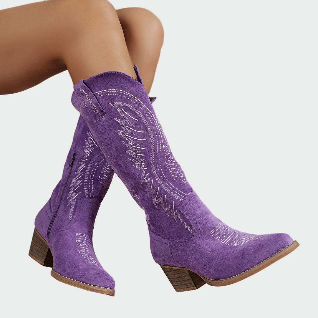 Marta - Vezeni western čizme za elegantan izgled