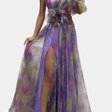 Teodora Asimetrična Maxi Haljina