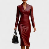 Lada - Uska haljina od umjetne kože