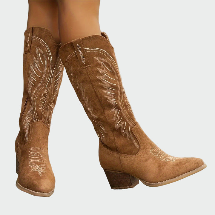 Marta - Vezeni western čizme za elegantan izgled