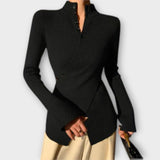 Michiko – Elegantna pletena majica slim fit kroja