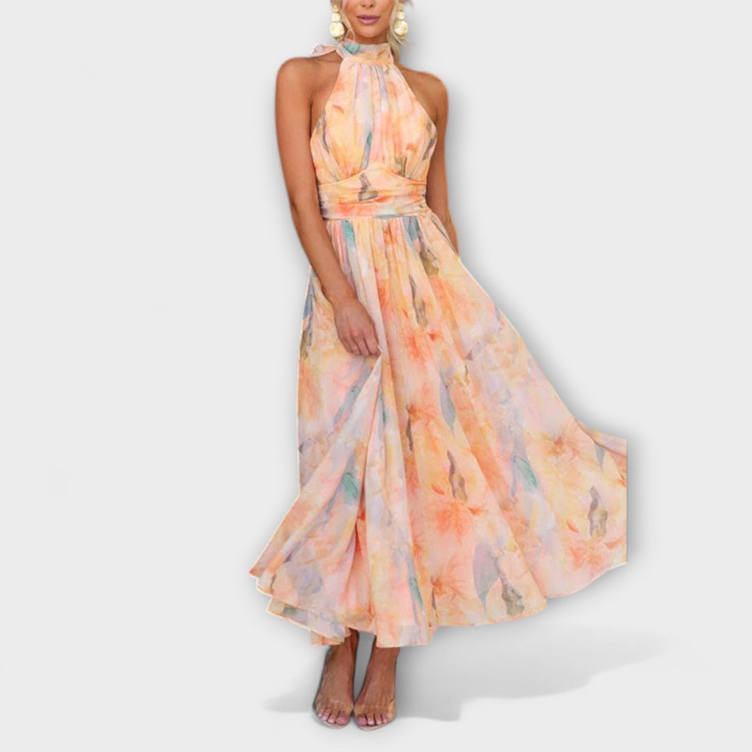 Vjera – Elegantna maxi haljina s otvorenim leđima