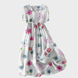 Ena - Ljetna haljina s vezicom u struku