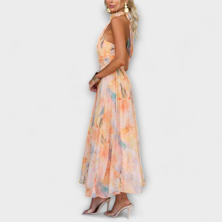 Vjera – Elegantna maxi haljina s otvorenim leđima