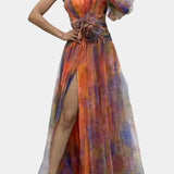 Teodora Asimetrična Maxi Haljina