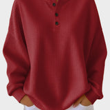 Anne - Henley majica od waffle pletiva