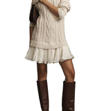 Nika - Kratka pletena haljina