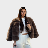 Amira -  Elegantna jakna od umjetnog krzna