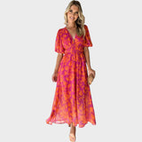 Ranka - Cvjetna midi haljina