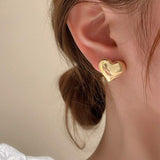 Eva - Široki naušnici u obliku srca