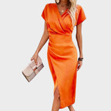 Vilma - Midi haljina s V-izrezom