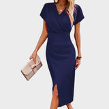 Vilma - Midi haljina s V-izrezom