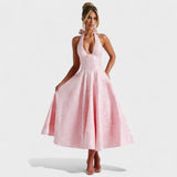 Julieta – Midi haljina s halter izrezom