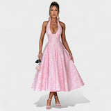 Julieta – Midi haljina s halter izrezom