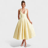 Julieta – Midi haljina s halter izrezom