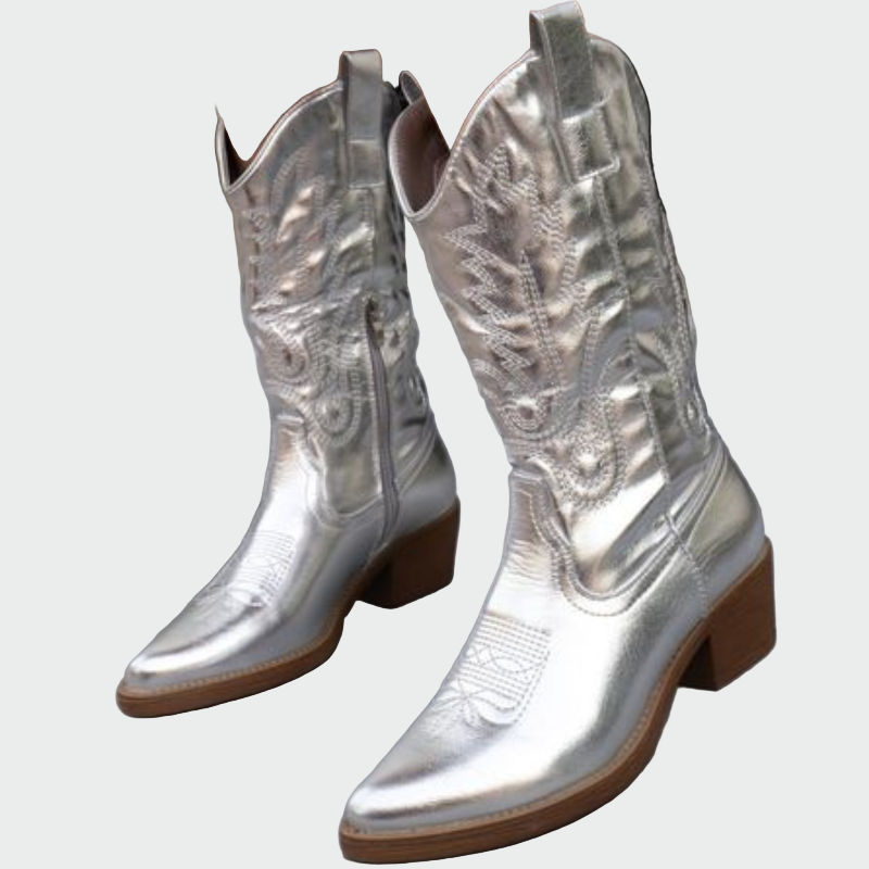 Cvijeta - Metalne cowboy čizme za jedinstveni stil