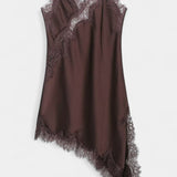 Katarina Mini Haljina s Naramenicama i Čipkom