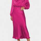 Marija Maxi Haljina s Visokim Ovratnikom i Cvjetnim Detaljima