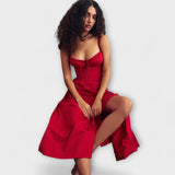 Zipporas – Šarmantna bustier haljina s cvjetnim uzorkom