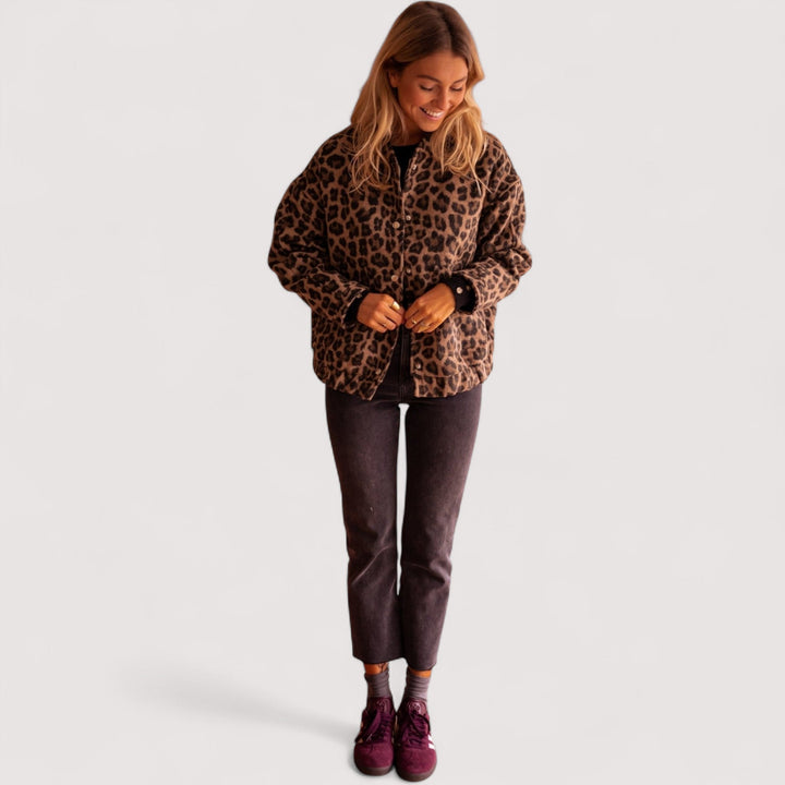 Paulina - Trendi jakna s leopard uzorkom