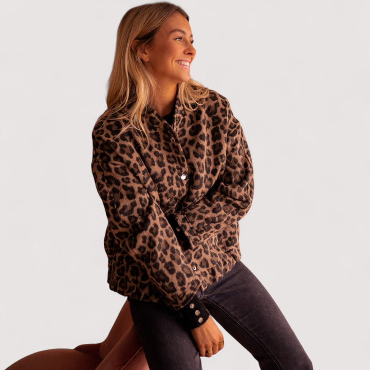 Paulina - Trendi jakna s leopard uzorkom