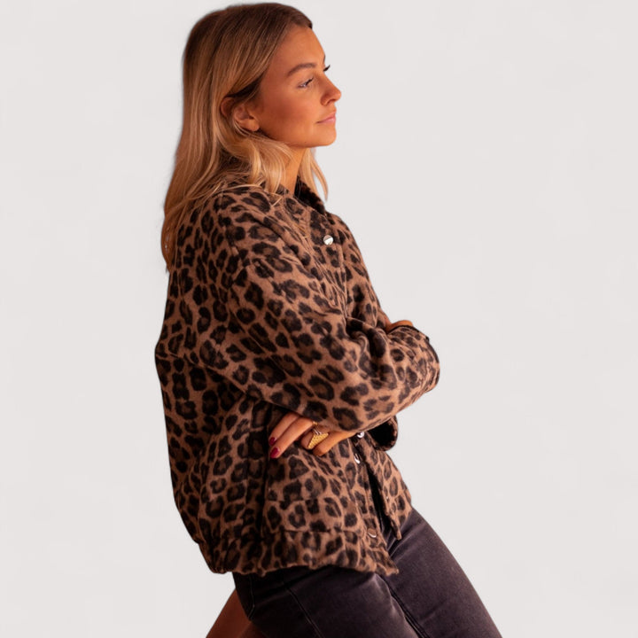 Paulina - Trendi jakna s leopard uzorkom