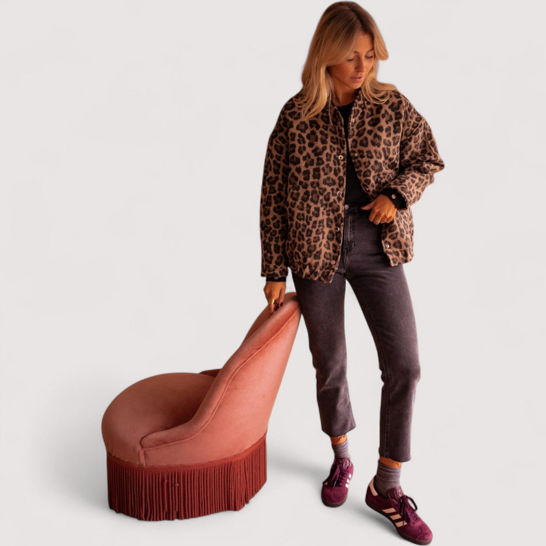 Paulina - Trendi jakna s leopard uzorkom