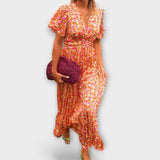 Elsie – Klasična haljina s elegantnim V-izrezom