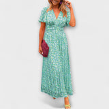 Elsie – Klasična haljina s elegantnim V-izrezom